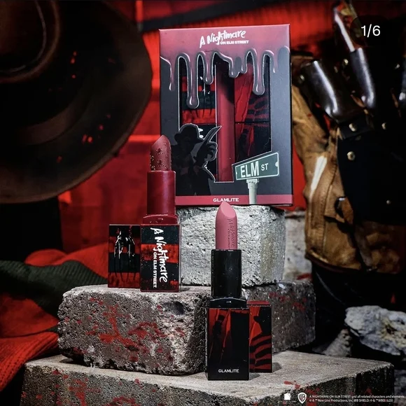 GLAMLITE NIGHTMARE ON ELM ST LIPSTICK DUO - Picture 3 of 3